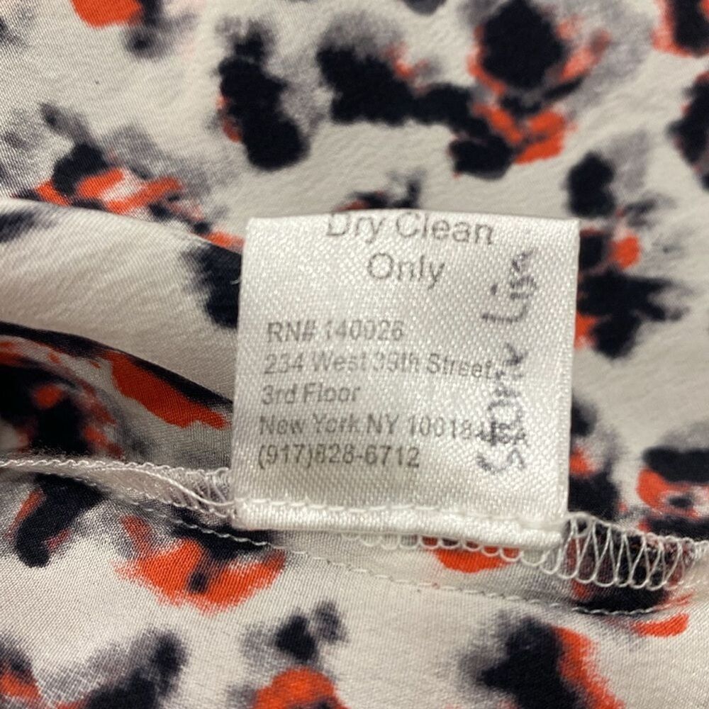PARKER XS 100% Silk Colorful Animal Print Short Cropped Boxy Blouse Festival Top - Picture 11 of 16
